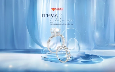 BST ITEMS NHẪN VÀNG TRẮNG CHO NHỮNG CÔ NÀNG HIỆN ĐẠI 