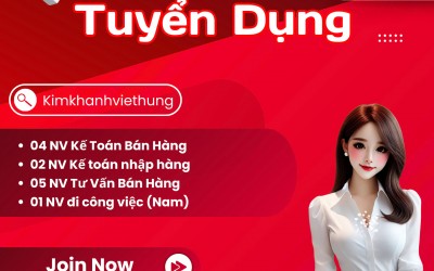 CÔNG TY TNHH KIM KHÁNH VIỆT HÙNG TUYỂN DỤNG 15/05/2025