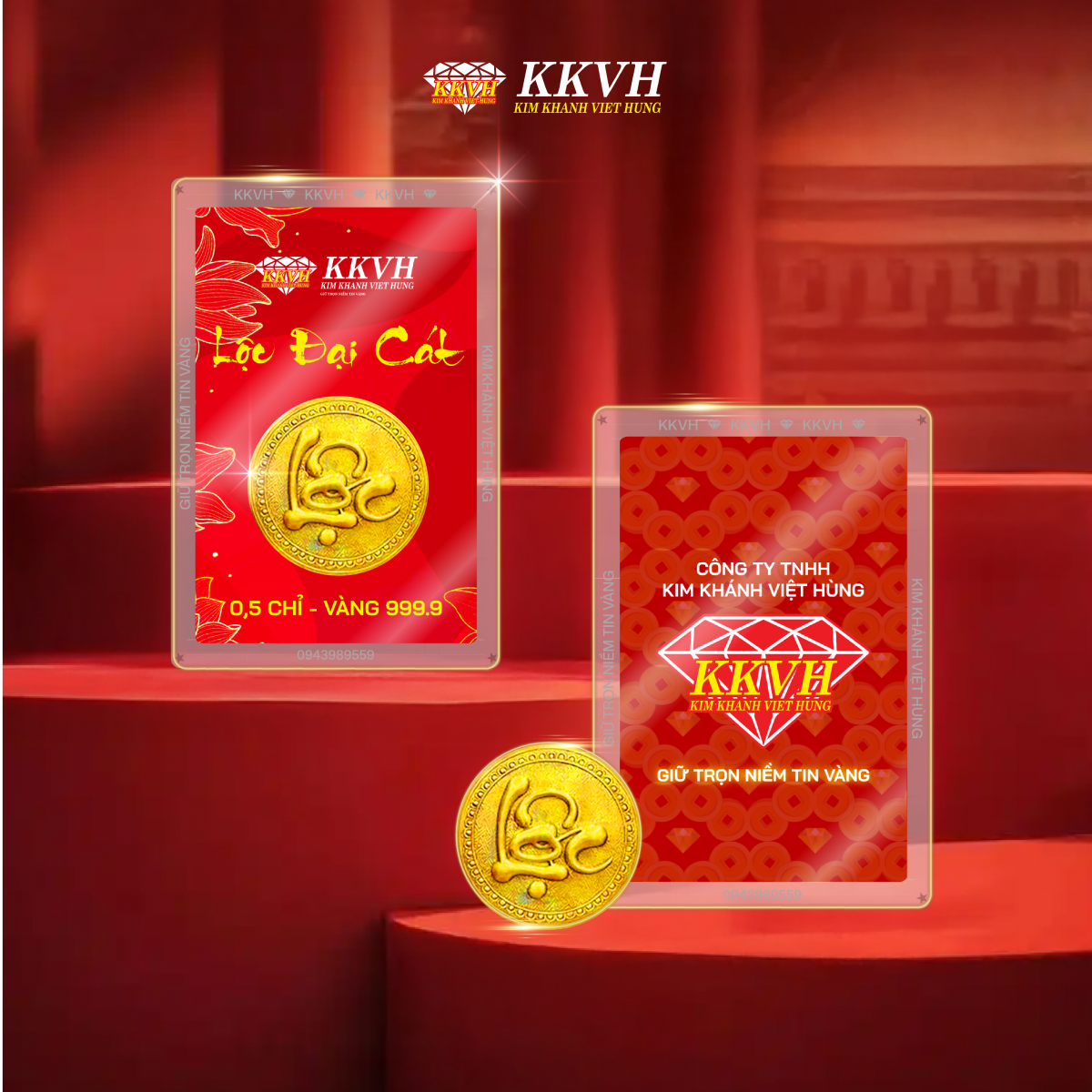 Đồng vàng Lộc Đại Cát