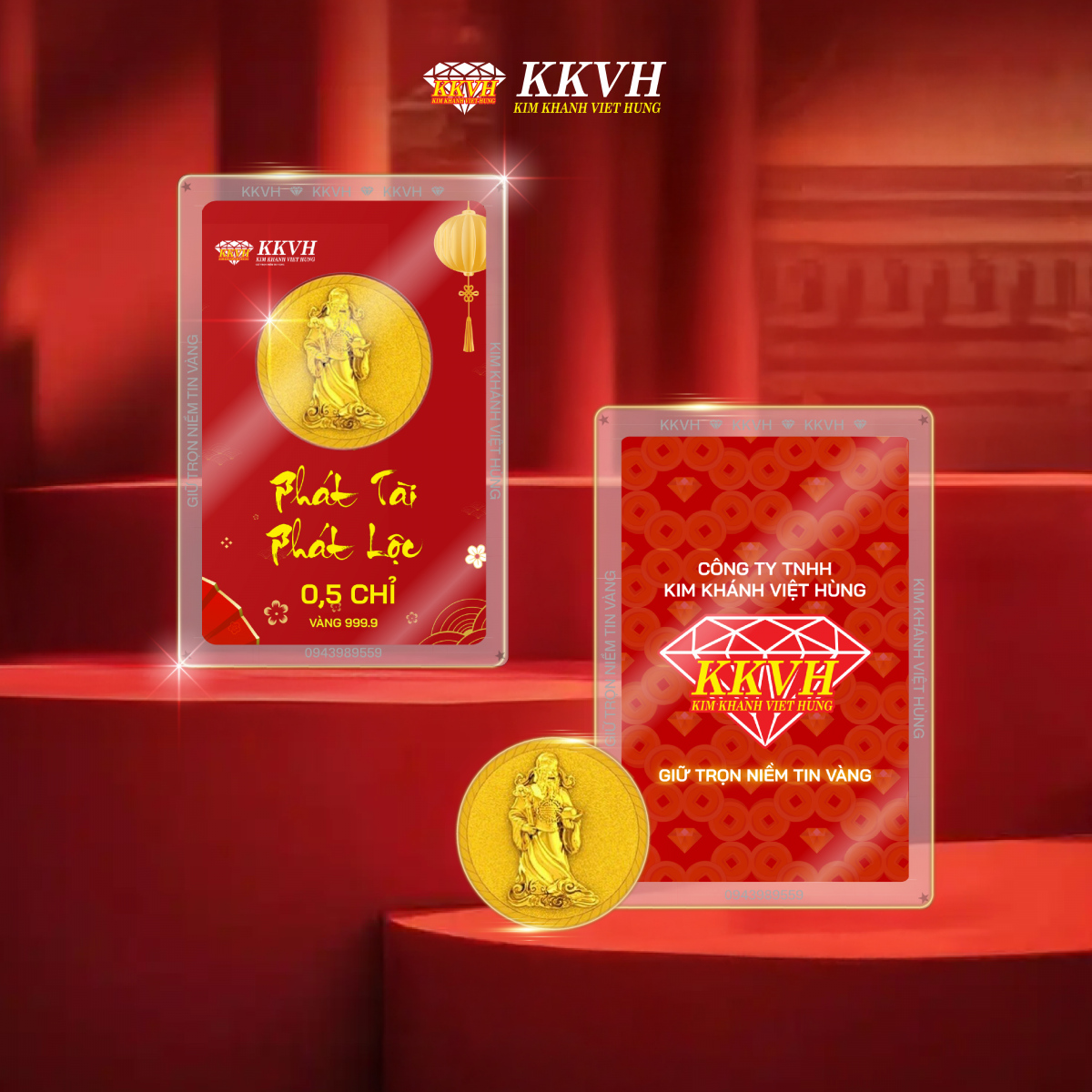 Đồng vàng Phát Tài Phát Lộc